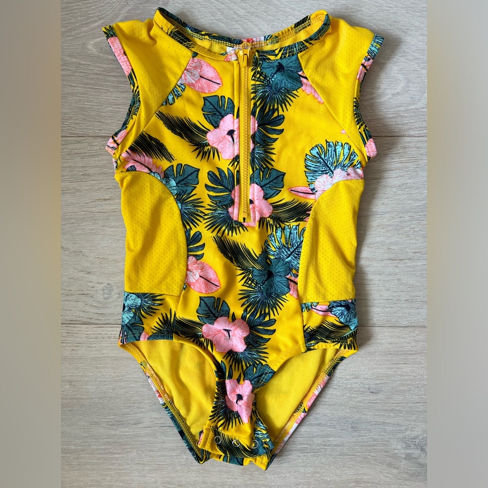 Cat & Jack one-piece swimsuit yellow 3T